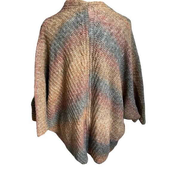 Elsamanda Size M/L Wool Alpaca Blend Chunky Knit Open Cardigan Sweater Italian - Picture 3 of 8